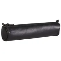 CLAIREFONTAINE Schlamperetui AgeBag 18,5x4cm 77019C schwarz, rund, Leder