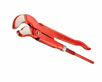 CFH EZ 702 Orange Red 4.2 cm Swedish pipe wrench 45° Chromium-vanadium steel