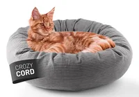 Lumaland Katzenbett Cord Grau - Produkttyp: Bett - Tierart: Katze - Detailfarbe: Grau - Breite: 20 cm - 60 cm - Länge: 60 cm