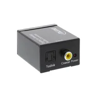 InLine Audio Converter Digital to Analog Input Toslink or RCA OUT 2x RCA Stereo