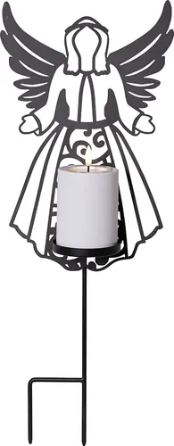 Star Trading LED Memorial Kerze Flamme Deco Indoor/Outdoor, 48 cm - Betriebsart: Batteriebetrieb - Aussenanwendung: Ja - Höhe: 48 cm - Timerfunktion: Nein - Set: Keine Angaben - Leuchtenfarbe: Schwarz