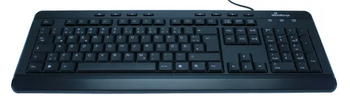 MediaRange MROS102 keyboard Universal USB QWERTZ German Black