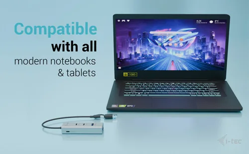 I-TEC Universal Charging Metal HUB 2x USB-C 3.2 Gen.1 + 2x USB-A 3.2 Gen.1 1x USB-C PD 85W