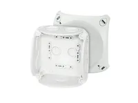 Hensel Abzweigdose IP66 104x104x70 - Montage: Aufputz - E-Nr.: 152090323 - Typ: Abzweigdose - Anzahl Einführungen: 7 × - Einführung Typ: Ausbrechbar - Breite: 104 mm