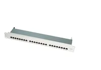Logilink 19"" Cat.6 Patchpanel, 24-port, STP, grau
