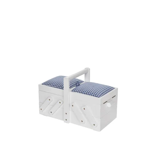 Prym Aufbewahrungskiste Weiss, S - Materialtyp: Holz - Material: Holz - Detailfarbe: Weiss - Produkttyp: Aufbewahrungskiste