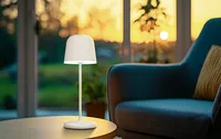 EGLO Leuchten MANNERA-S Tischlampe in/outdor LED Touch Sand Beige - Betriebsart: Akkubetrieb - USB - Smart Home: Nicht kompatibel - Dimmbar: dimmbar - Produkttyp: Akku-Leuchte - Tischleuchte - Lichtsensor (Dämmerung): Nein - Timerfunktion: Nein