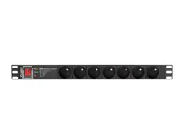 LANBERG POWER STRIP PDU RACK 19"" (1U, 16A, 7X 230V PL, 2m)