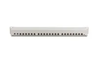 DIGITUS Patchpanel 1HE 24-Port Cat6 geschirmt grau
