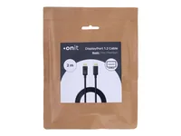 onit Kabel Basic DisplayPort - DisplayPort, 4K/60Hz, 2 m - Kabeltyp: Anschlusskabel - Videoanschluss Seite A: DisplayPort - Videoanschluss Seite B: DisplayPort - Detailfarbe: Schwarz - HDMI Standard: Keine Angabe - Display Port Standard: 1.2
