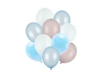 Partydeco Luftballon Set, Blautöne,10 Stück - Packungsgrösse: 10 Stück - Grösse: 30 cm - 27 cm - Motiv: Ohne Motiv - Produkttyp: Luftballon - Material: Latex - Detailfarbe: Hellblau