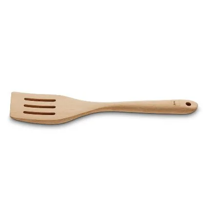 Kela Pfannenwender Calla mit Schlitzen, Hellbraun - Detailfarbe: Hellbraun - Spülmaschinenfest: Nein - Material Küchenhelfer: Holz