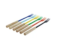 Kadastar Käsefonduegabel Protect Wood Colors 6 Personen - Anzahl Personen: 6 - Material: Nylon - Griffmaterial: Holz - Detailfarbe: Braun - Mehrfarbig - Fondue Variante: Käsefondue