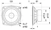 Visaton HiFi-Breitbandlautsprecher SC 13 - Impedanz: 8 ? - Lautsprecher Kategorie: Breitband - Durchmesser: 5  - Aktiv Lautsprecher: Nein - Nennleistung: 40 W - Montage: Einbau