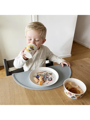 Koziol Kindergeschirrset CONNECT PAW PATROL moon - Art: Kinderbesteckset - Materialtyp: Biokunststoff - Material: Biozirkulärer Kunststoff - Eigenschaften: Aus recyceltem Material - Detailfarbe: Beige - Spülmaschinenfest: Ja