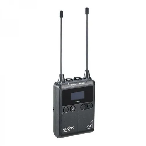 Godox Übertragungssystem WmicS1 UHF Funkempfänger RX - Bauweise: Empfänger - Anwendungsbereich: Stereoaufnahme - Wandlerprinzip: Keine Angabe - Richtcharakteristik: Keine - Schnittstellen: 3.5 mm Klinke - USB Typ C - Set: Nein