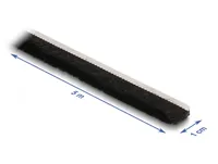 Delock Bürstenstreifen selbstklebend schwarz, 10mm - 5m - Detailfarbe: Schwarz - Art: Bürstenstreifen
