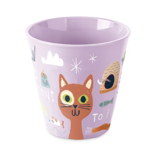 Koziol Trinkbecher Nora M Purrs Reasons 300 ml, 1 Stück, Mehrfarbig - Glas Typ: Trinkbecher - Material: Kunststoff - Detailfarbe: Mehrfarbig - Höhe: 8.9 cm - Volumen: 300 ml
