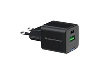 CONCEPTRONIC Ladegerät 2Port GaN USB-C-A 20WPD3.0PPS sw