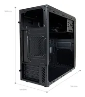 LC-Power LC-2017MB-ON computer case Micro Tower Black