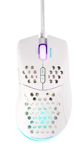 Deltaco Gaming GAM-108-W mouse Right-hand USB Type-A Optical 6400 DPI