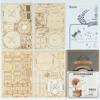 RoboTime Bausatz Gramophone Crank Classic - Modell Art: Musikinstrument