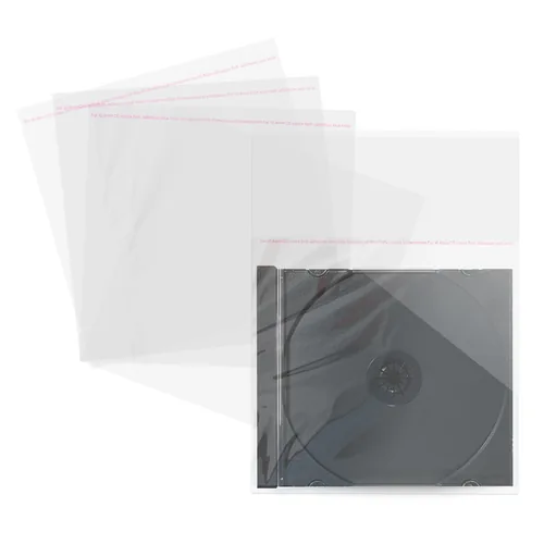 MediaRange CD Hüllen 100pcs Folientaschen 10.4mm transparent