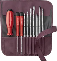PB Swiss Tools Wechselklingen-Set PB 38218 Evo Bordeaux - Schraubenziehertyp: Phillips - Schlitz - Anwendungsbereich: Universal - Werkstatt