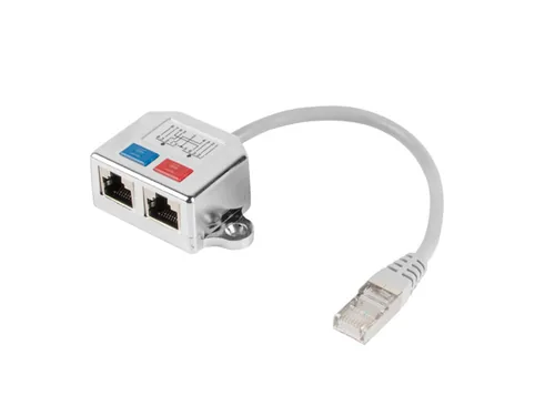 Lanberg adapter lan rj45/2x rj45 ftp splitter ad-0026-s