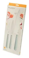 BergHOFF Messer-Set Leo Glints Slate 3-teilig - Typ: Allzweckmesser - Kochmesser - Schälmesser - Klingenmaterial: Edelstahl - Griffmaterial: Edelstahl - Inklusive Messerblock: Nein - Set: Ja - Klingenschliff: Glatter Schliff