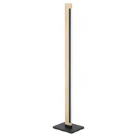 EGLO Leuchten Stehleuchte CAMACHO LED, Holz - Betriebsart: Netzbetrieb - Lampensockel: LED fest verbaut - Farbtemperatur Kelvin: 3000 K - Gesamtleistung: 22 W - Dimmbar: dimmbar - Lichtfarbe: Warmweiss (WW)