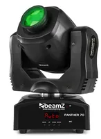 BeamZ Moving Head Panther 70 - Typ: Moving Head - Leuchtmittel: LED - Ausstattung: Gobo - Farbwechsler - DMX-fähig - Inkl. Fernbedienung - Funktionen: Spot