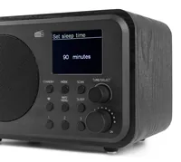 Audizio DAB+ Radio Milan Schwarz - Radio Tuner: FM - DAB+ - Stromversorgung: Akkubetrieb - Detailfarbe: Schwarz - Ausstattung: Sleep-Timer - Display - Senderspeicher - Typ: Tischradio