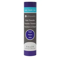 Silhouette Smooth Heat Transfer - 9" - Purple