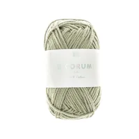 Rico Design Wolle Creative Ricorumi DK 25 g, Sumpfgrün - Packungsgrösse: 1 Stück - Länge: 57.5 m - Material: Baumwolle - Detailfarbe: Sumpfgrün - Waschbar bei: 30 °C - Nadelstärke: 3 mm - 4 mm
