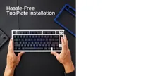 HyperX Alloy Rise 75 Top Plate marineblau - Farbe: Blau - Kompatible Hersteller: HP - Zubehörtyp: Tastatur-Deckplatte