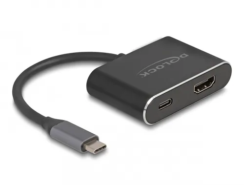 Delock USB Type-C™ Adapter zu HDMI (DP Alt Mode) 8K mit HDR und Power Delivery 100 W