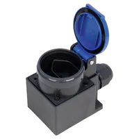 Steffen 56 00055 socket-outlet Type 13 Anthracite, Blue