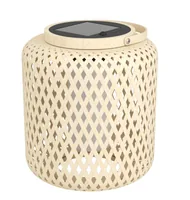 EGLO Leuchten Laterne MARLIANO 24 cm, Braun - Leuchten Kategorie: Laterne - Dimmbar: nicht dimmbar - Betriebsart: Solarbetrieb - Lampensockel: LED fest verbaut - Lichtfarbe: Neutralweiss - Timerfunktion: Nein
