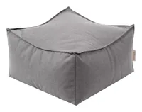 Blomus Pouf Stay Grau - Tiefe: 60 cm - Breite: 60 cm - Höhe: 32 cm - Belastbarkeit: 100 kg - Sitzhöhe: 40 cm - Detailmaterial: Kunststoff