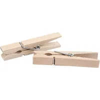Creativ Company Holzartikel Wäscheklammer 50 Stück - Produkttyp: Holzartikel - Breite: 0.6 cm - Höhe: 0.6 cm - Länge: 4.8 cm - Holzherkunft: China - Holzhandelsname: Birke
