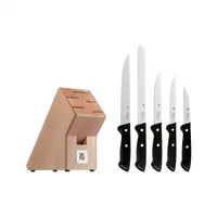 WMF Messerblock-Set mit Messer Buchenholz Braun - Detailfarbe: Braun - Set: Ja - Bürsteneinsatz: Nein - Material: Holz