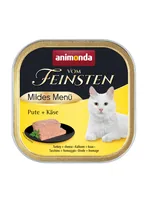 ANIMONDA Vom Feinsten Adult Mildes Menu Turkey with cheese - wet cat food - 100g