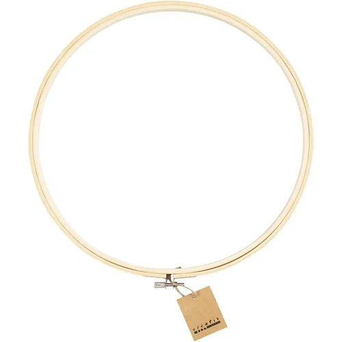 Creativ Company Stickrahmen rund Ø 30 cm, 1 Stück - Detailfarbe: Nature - Produktart: Strickrahmen