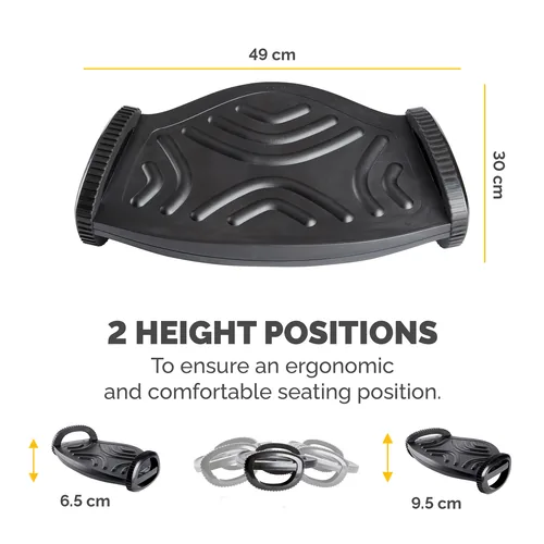 Fellowes Foot Rest Under Desk - Smart Suites Foot Support Ergonomic Foot Rest - Foot Rest Stool for Office & Home - Black