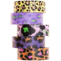 Rico Design Washi Tape Leo 5 Stück, Mehrfarbig - Detailfarbe: Mehrfarbig - Länge: 10 m - Set: Nein - Breite: 15 mm