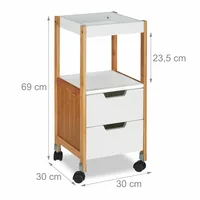 Relaxdays 10024233 carrello di servizio ristoro