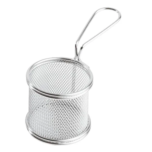 Paderno Servierkorb Pommes Frites 8 cm x 7.5 cm 1 Stück, Silber - Unterteilungsmöglichkeit: Nein - Material: Edelstahl - Detailfarbe: Silber - Set: Nein - Durchmesser: 8 cm - Verpackungseinheit: 1 Stück