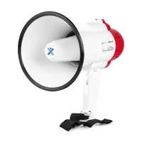 Vonyx Megaphon MEG025 - Nennleistung: 25 W - Prinzip: Aktiv - Einsatzgebiete: Schulen / Aulen - Sportstätte - Ausstattung: Volumenregler - Integrierter Sirenen-Sound - Aufnahme- und Wiedergabefunktion - USB Audio Streaming - Integrierter MP3-Player - Anwe