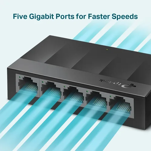 TP-LINK LiteWave 5Port Gigabit Switch LS1005G Desktop Plastic Case